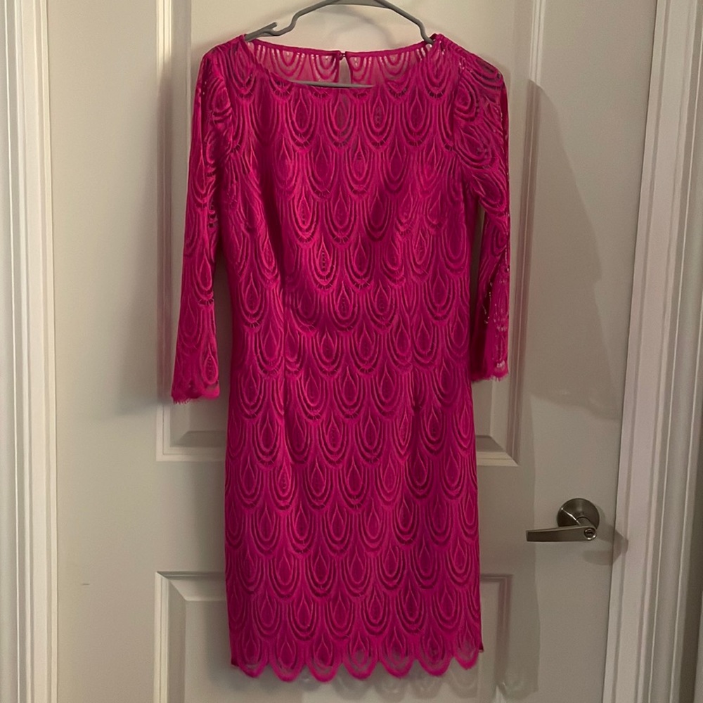 Lilly Pulitzer Hera Lace Sheath Dress Size 4 - worn once!! EUC